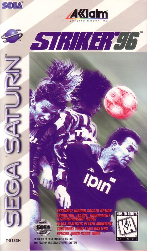 Striker 96 box art for Sega Saturn